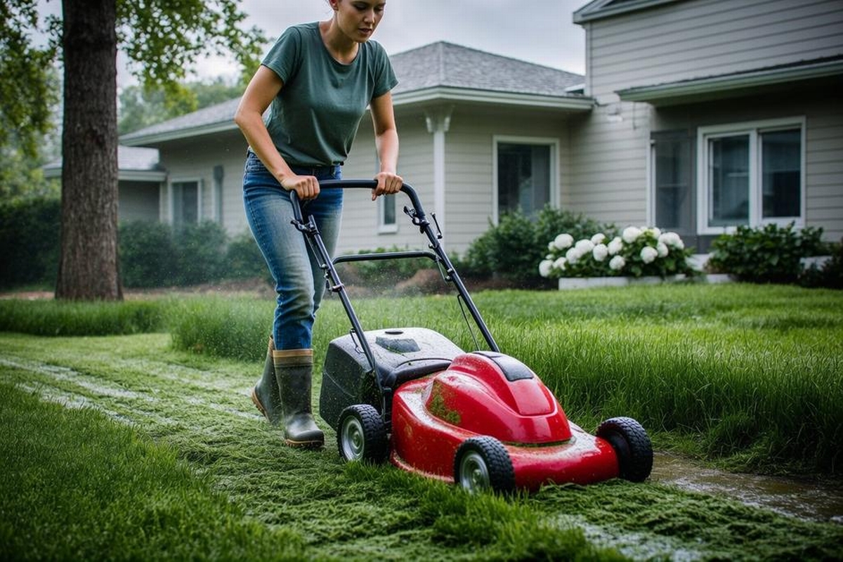 Should You Mow Wet Grass? Pros, Cons, and Risks