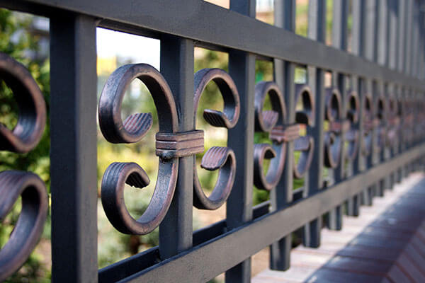 Decorative garden fencing installed in  by Beaver Creek